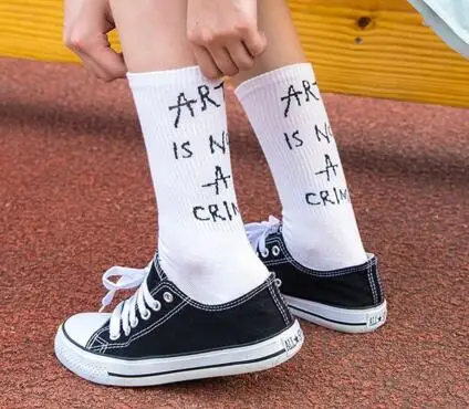 Современные уличные носки в стиле хип-хоп, модные, крутые, с надписями, для мужчин и женщин, мягкие, забавные, со слоганом, mujer, крутые, для скейтборда, для девочек и мальчиков, носки k2794