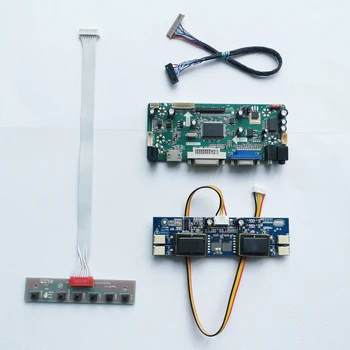

For HT15X13 HT15X15 HT15X23 LCD panel keyboard 4CCFL VGA+HDMI+DVI 15" LVDS 20Pins 1024*768 M.NT68676 screen controller board kit