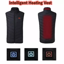 Мужской зимний хлопковый жилет USB инфракрасный тепловой жилет зимняя куртка из углеродного волокна электрическая Термоодежда жилет