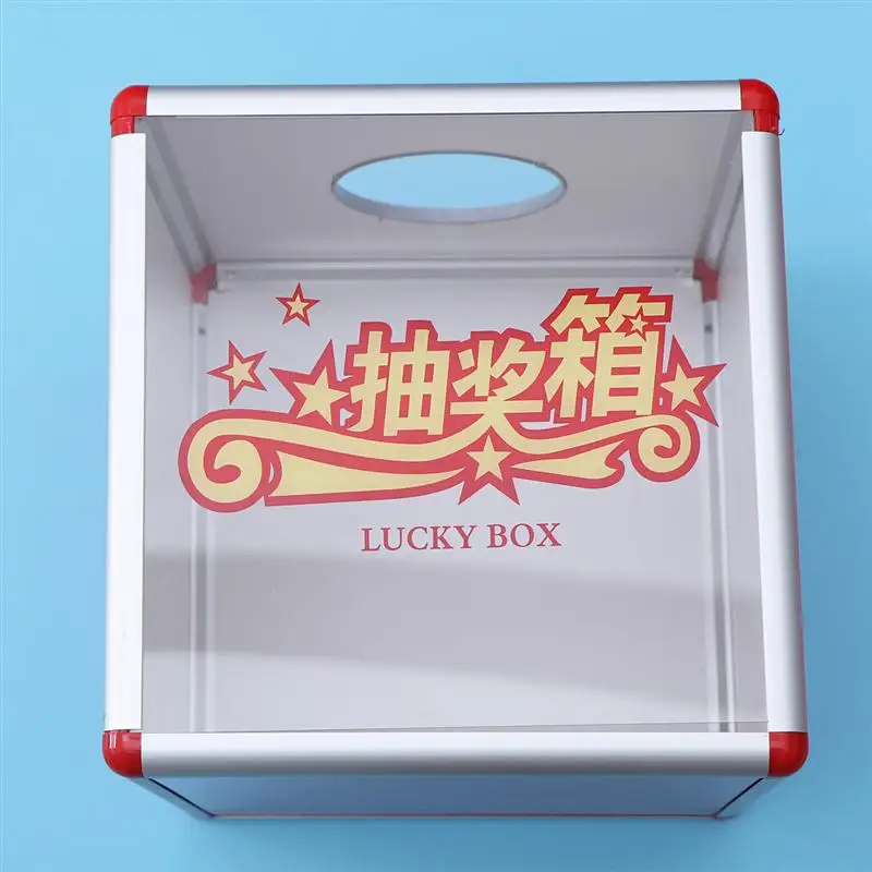 Прозрачная коробка Lucky Box съемная рекламная лотерейная из алюминиевого сплава и