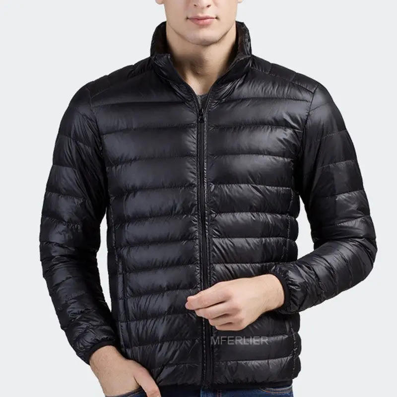 Черный Зимние осенние пуховики 5XL 6XL 7XL бюст 140 см зимние куртки с длинными рукавами 7 цветов - Цвет: Черный