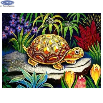 

5d square round Diamond Painting Cross Stitch turtle animal Diamond embroidery rhinestones Mosaic stickers decoration home