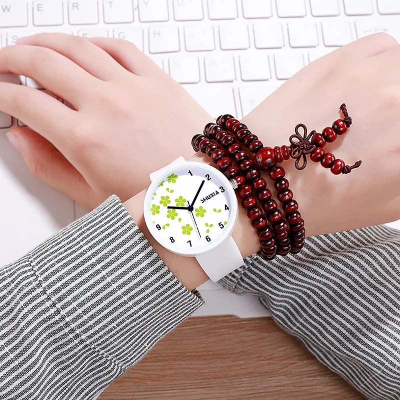 Jelly candy color restoring ancient ways children students girls watch fashion contracted couples quartz watches