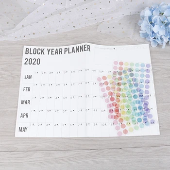 

Annual Schedule With Sticker 2020 Yearly Calendar Year Planner Memo Organiser