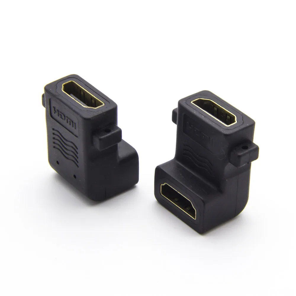 CE ROHS2.0 90 градусов hdmi гнездовой разъем адаптер для монтажа в панель ТВ | Компьютеры