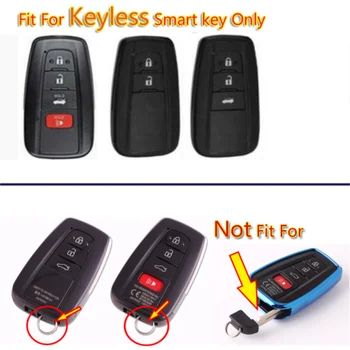 

Car Remote Key Fob Chain Holder Aluminum Bag For Toyota Camry CHR RAV4 2019 Key Case Wallet Housekeeper Car Key Wallet