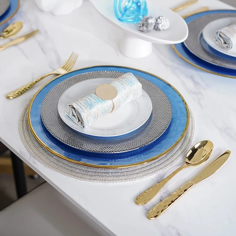 Рождественские столовые тарелки набор свадебных керамических обеденных тарелок