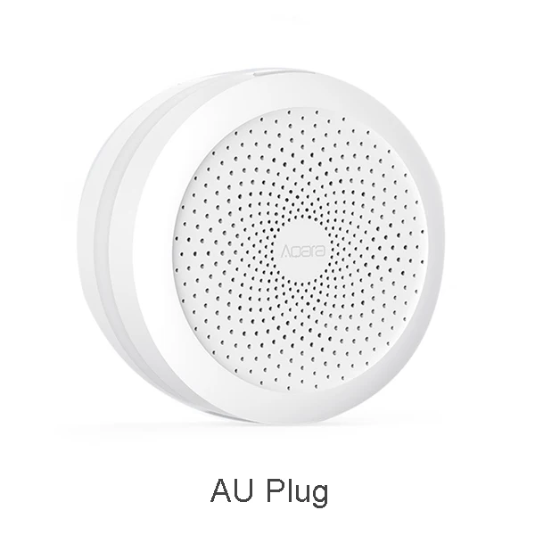 AU Plug Xiaomi Aqara концентратор Многофункциональный шлюз с цветовой моделью RGB светодиодный Ночной светильник, изящные, для работы с Apple Homekit Mijia приложение международное издание - Цвет: AU Plug