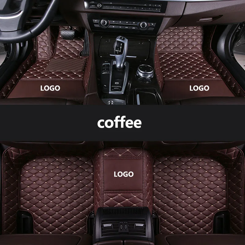 Kalaisike Custom Logo Car Floor Mats For Bmw All Model X3 X1 X4 X5 X6