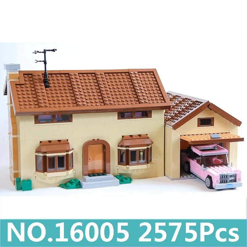 16005 Lepinblocks King Bricks 16005 16004 Kwik-E-Mart дом Симпсоны Строительные блоки Набор 71006 71016 кино архитектура детские игрушки подарок - Цвет: 16005