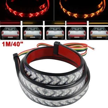 

BEVINSEE Strip LED 40"100cm Truck Tailgate Sequential Turn Signal Brake Tail Reverse Light Bar Waterproof IP68
