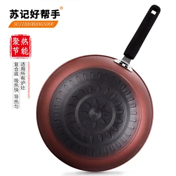 

32CM wok thickened non-stick pan color boxed health gift pan