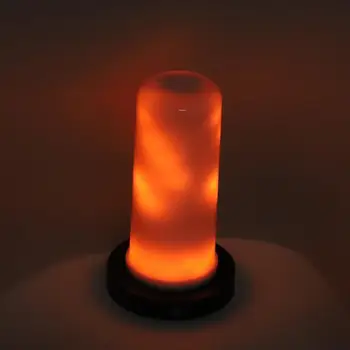 

USB Rechargeable LED Antique Flame Effect Lamp Magnet Base Home Room Decorative Light Table Lamps For Bedroom With US Plug