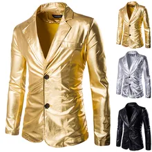 Модная мужская Осенняя зимняя повседневная куртка на пуговицах с золотым принтом, пальто с длинным рукавом, Топ