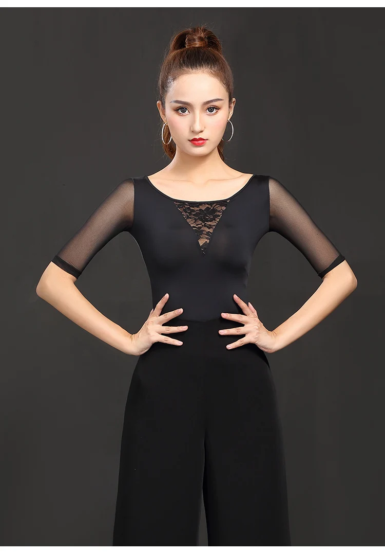 new Sexy Dance Clothes top Women Latin Salsa Rumba Chacha Dance jacket Performance Practice Costume YT0702