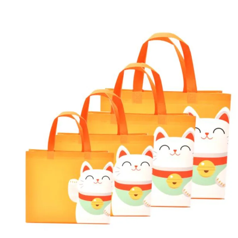 50 Stks/partij Snoep Zakken Cookie Biscuit Verpakking Levert Snack Bag Wedding Party Favor Gift Niet-geweven Stof Pouch Handvat cartoon 50 Stks/partij Snoep Zakken Cookie Biscuit Verpakking Levert Snack Bag Wedding Party Favor Gift Niet-geweven Stof Pouch Handvat cartoon