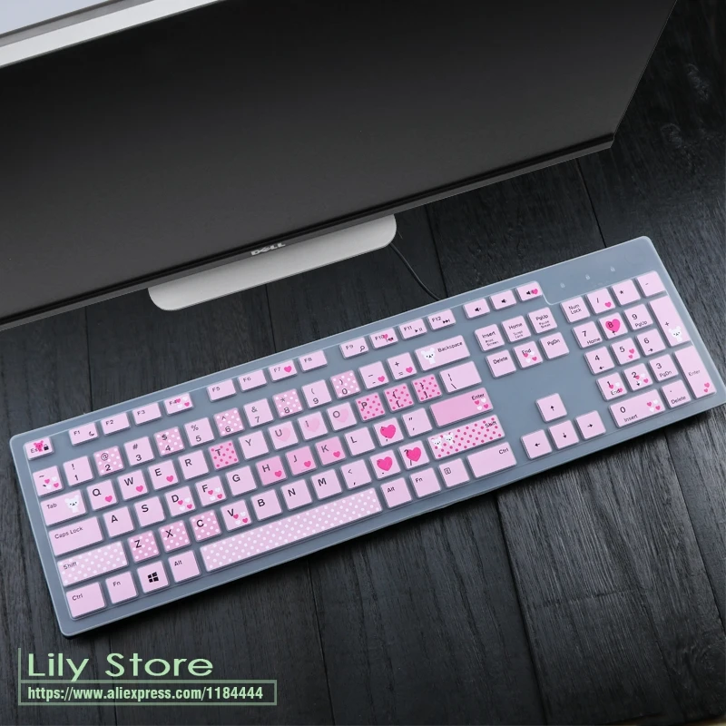 cartoon Для Dell Inspiron Aio Kb216 Kb216P Kb216T KM636 все-в-одном ПК настольный ПК водонепроницаемый пылезащитный Защитный чехол для клавиатуры - Цвет: cartoon