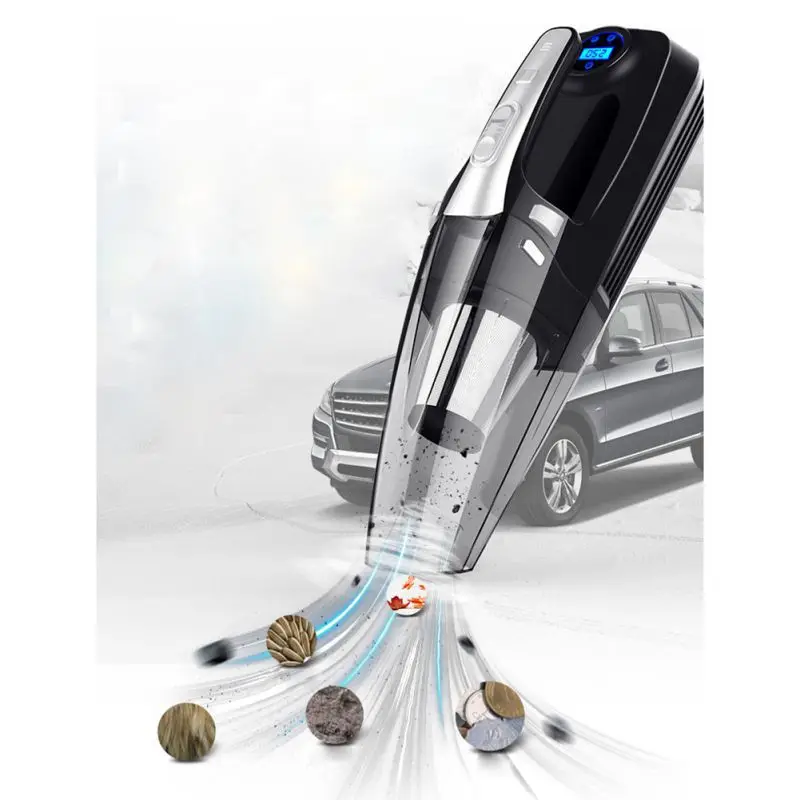 ONEWELL 12 в 120 Вт 4000mPA Автомобильный Портативный Влажный/сухой автомобильный пылесос с смарт-цифровой насос для накачивания велосипедных шин помповый манометр светодиодный свет