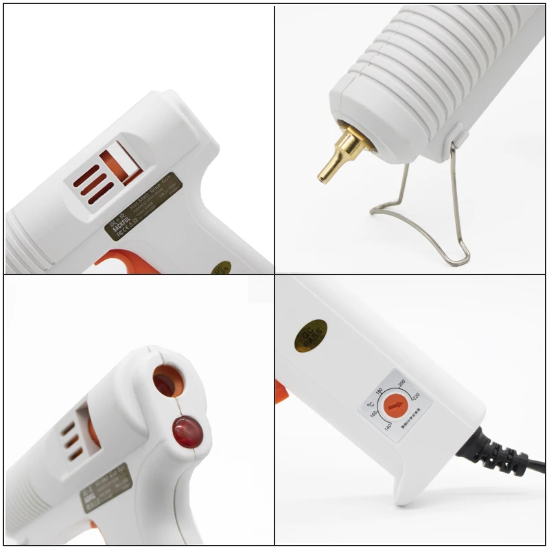 150W Hot Melt Glue Gun Long Nozzle Diameter 1mm 1.3mm Small Aperture Industrial Glue Gun DIY Craft Repair Tools Glue Gun 2