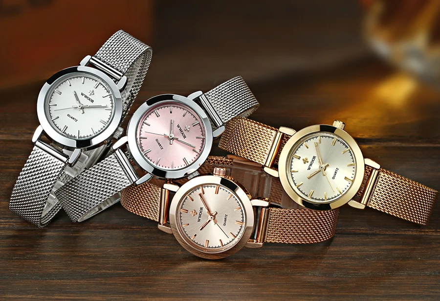 Mode décontracté femme montre résistant à l'eau femme montre-Bracelet en acier inoxydable dames Quartz Bracelet montre fille cadeau_voghion.com