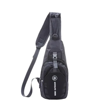 Тактическая нагрудная сумка мужская Спортивная маленькая Военная Сумка водонепроницаемая походная сумка унисекс Модная легкая женская нейлоновая сумка - Цвет: Black