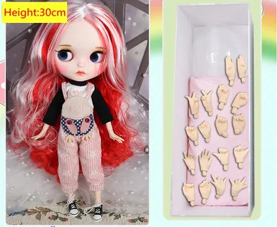 Blyth кукла DIY 1/6 BJD белая кожа 30 см шарнир/нормальное тело ледяной готовая кукла специальное предложение на продажу игрушки для детей подарок для девочек - Цвет: style 21 as shown
