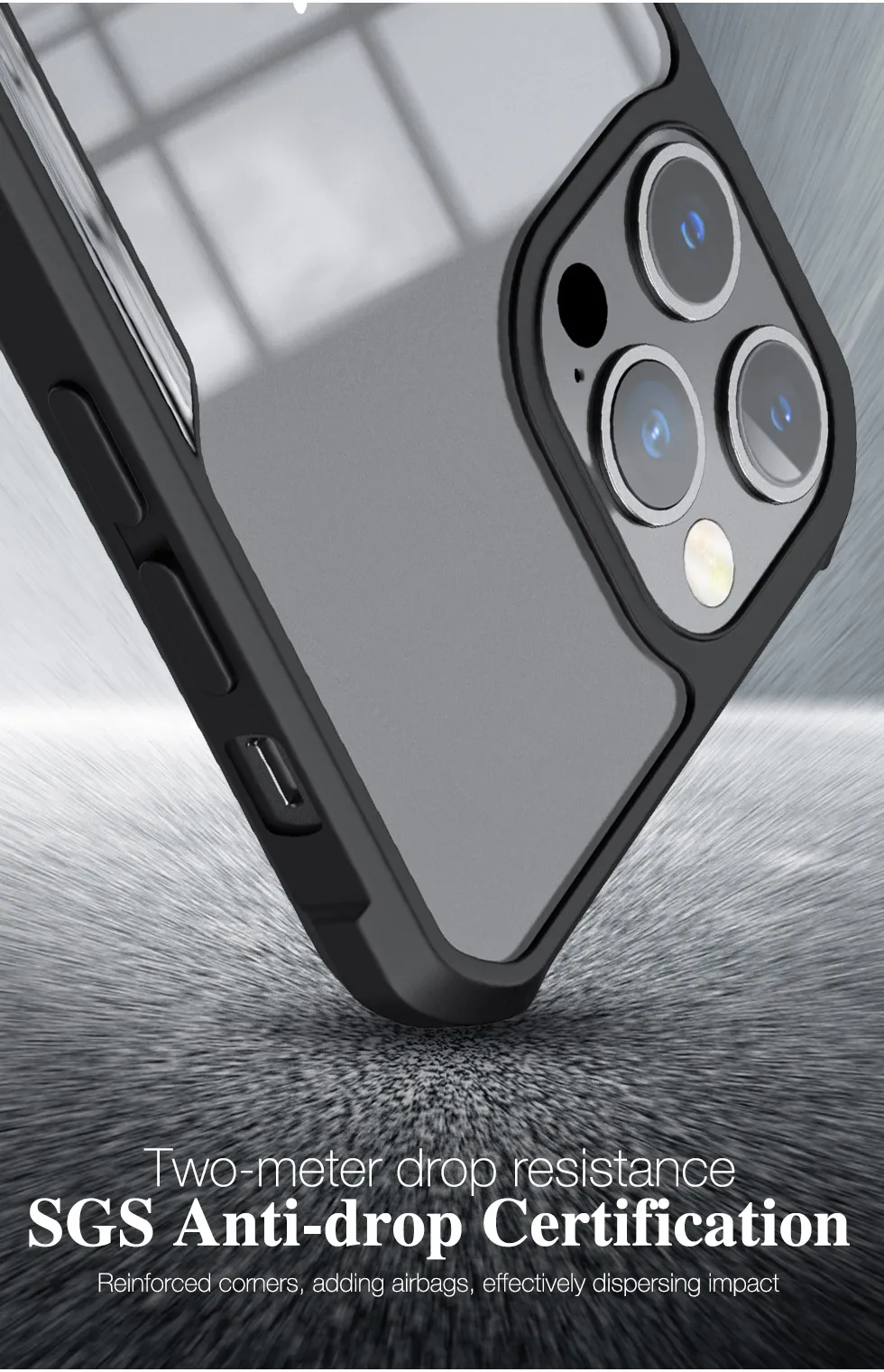 Luxury Shockproof Armor Case For iPhone 12 11 Pro XS Max X XR 6 6S 7 8 Plus Mobile Phone Cover Back Clear Shell Soft Bumper Hull iphone 8 silicone case