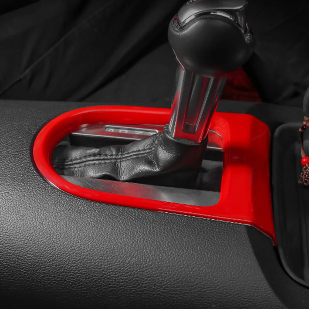 Для Ford Mustang углеродное волокно стиль консоли коробка передач панель Крышка отделка рамки