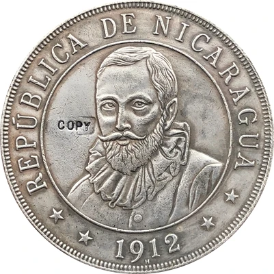 Никарагуа 1912 копия монет 38 мм