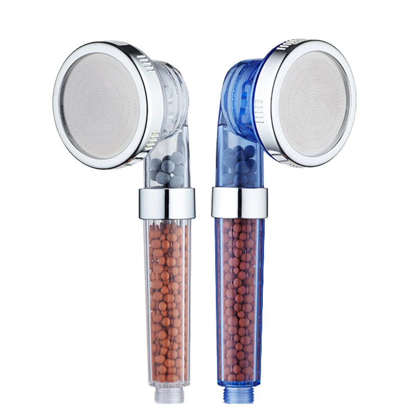 

Bathroom 3-Function SPA shower head with switch on/off button high Pressure Anion Filter Bath Head Water Saving Shower