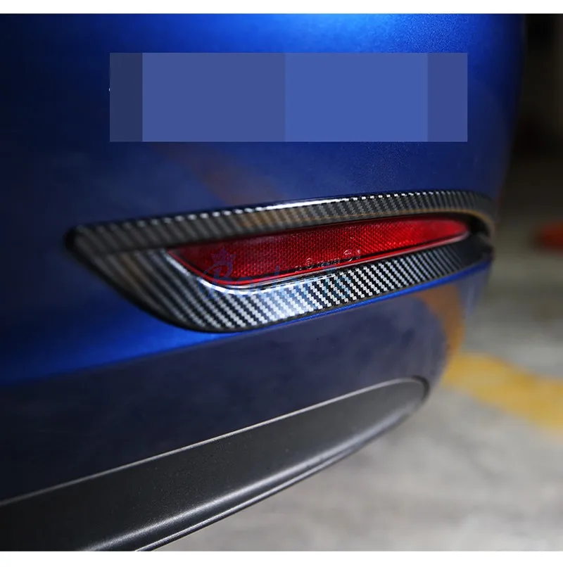 

Цветная задняя противотуманная фара из углеродного волокна, задсветильник фара, отделка, Защитная панель, автомобильный Стайлинг для Tesla Model 3 2017-2019, аксессуары