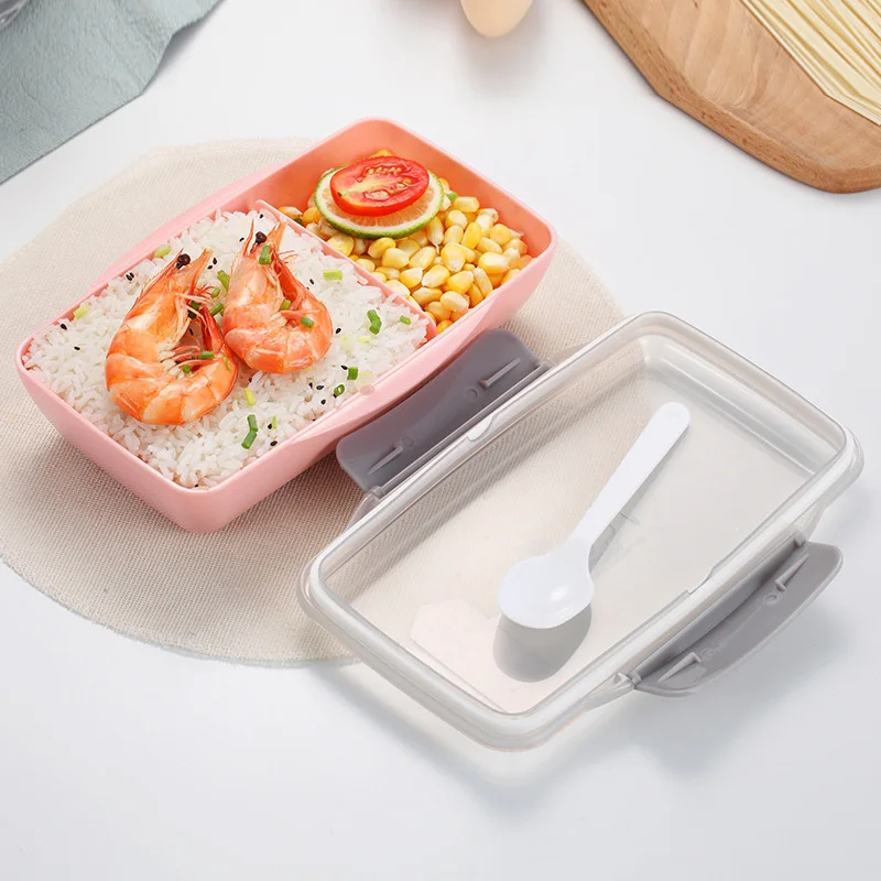 750 мл BPA Бесплатный Ланч-бокс для детей, контейнер для хранения продуктов, контейнер для хранения фруктов, салатов, Bento box для пикника, школы