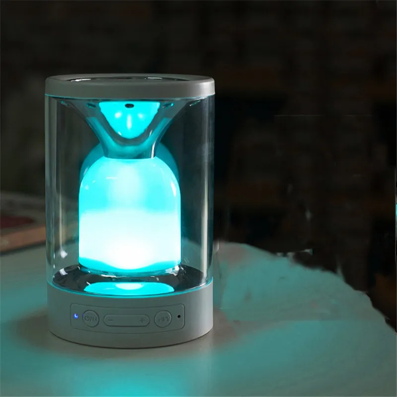Ночной светильник, светодиодный Bluetooth динамик, портативный, беспроводной, TF карта, Bluetooth динамик, сенсорное управление, цветной светодиодный прикроватный столик, лампа