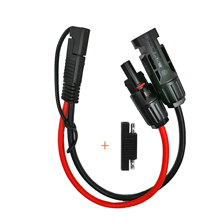 

MC4 to SAE Adapter 10AWG Solar Panel Extension Cable Compatible with RV Solar Panel Battery Charge Kit (SAE to MC4 Adaper)
