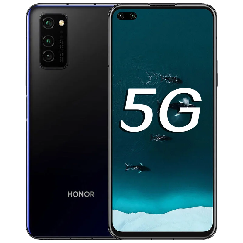 8gb 128gb black Honor V30, 5G, смартфон, Android 10,0, Kirin 990, 6,57 дюймов, FHD, 2400X1080, 8 Гб ram, 128 ГБ rom, 40.0MP, 5 камер, отпечаток пальца - Цвет: 8gb 128gb black