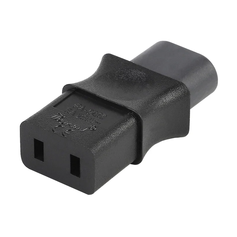 C8-C9 IEC 320 C8 до C19 прямой 2Pin AC адаптер питания конвертер розетка Путешествия Разъем для PDU/UPS 6A 250 В