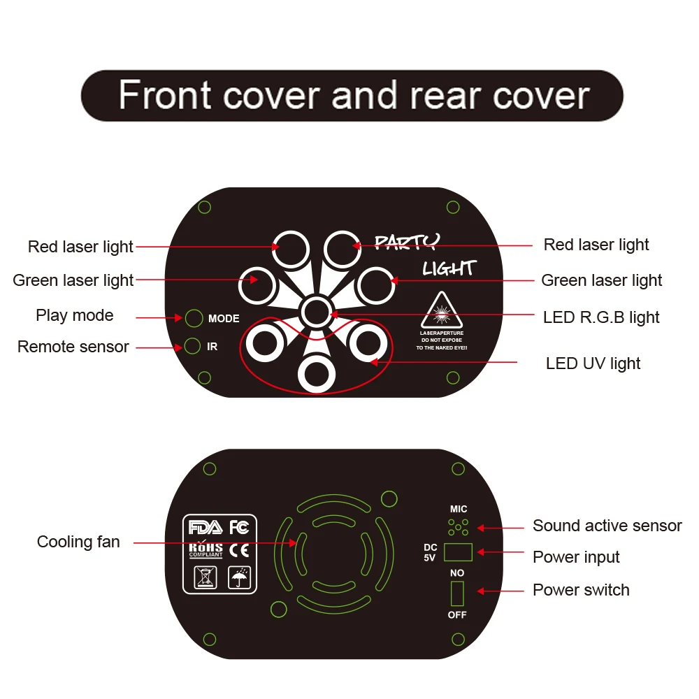 disco projetor a laser com controle remoto 05