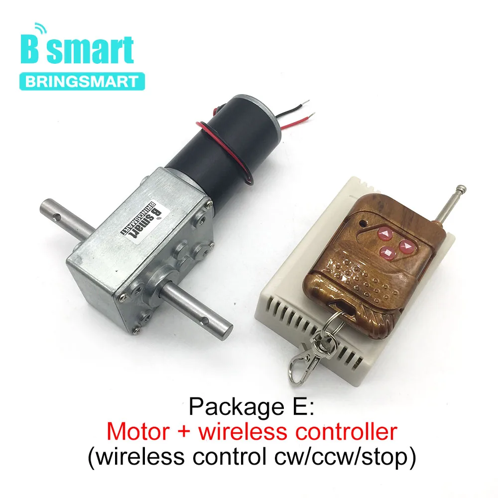 Bringsmart 33 мм двойной вал 5840-31zy червь постоянного тока мотор-редуктор 12v 24v редуктор 12-470 об/мин с встроенной функцией спуска затвора коробка передач Двусторонняя Электрический мотор