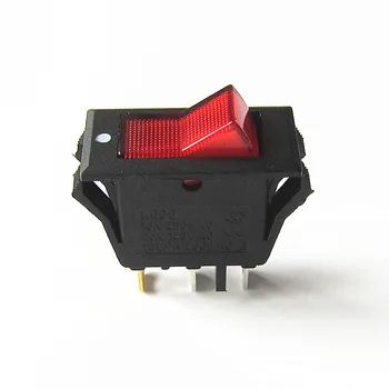 

JOYING LIANG KCD6 Wide Edge V-shaped Button with Red Light 3 Pins ON/OFF 250V 16A 20A Power Rocker Switch