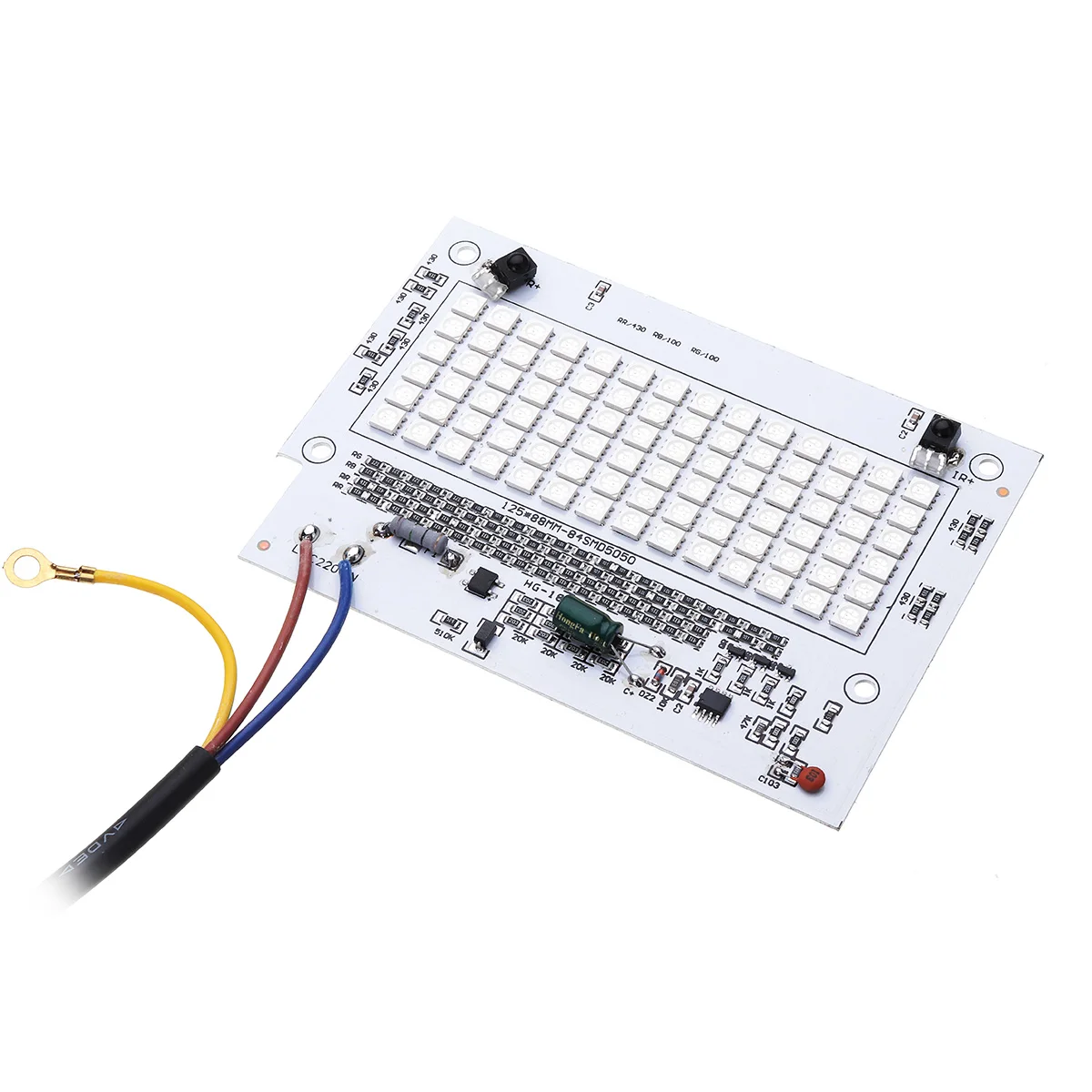 Светодиодный модуль 30W 220V 84 светодиодный 5050smd RGB цвет светодиодные модули с 24-мя клавишами пульт дистанционного управления 125*88 мм Яркость освещение