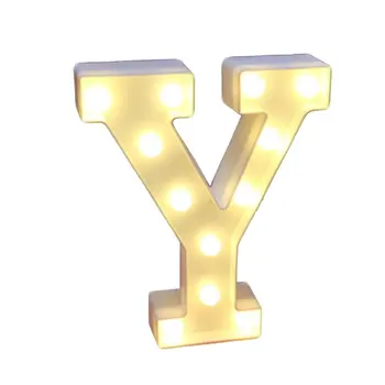 

Creative 26 English Alphanumeric Led Lights Plastic Decorative Modeling Lights Wedding Birthday Love Luminous Night Light 2