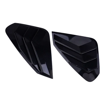 

2pcs New ABS Carbon Fiber Look Side Vent Window Triangle Scoop Louver Frame Cover Trim Fit for Toyota RAV4 2019 2020