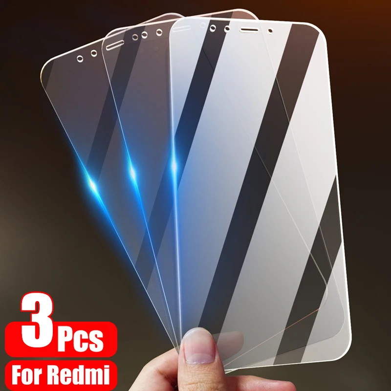 Защитное стекло закаленное для Xiaomi Redmi Note 9/8/7/5/6/9S Pro Max/8A/8/7/7A/9/9A/8T 3 шт. | Мобильные