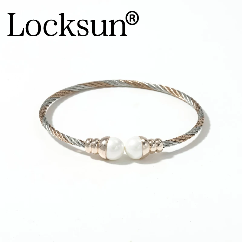 Locksun Новое поступление 585 браслеты из розового золота эластичная проволока Регулируемый Открытый почётный роскошный бренд Благородные Ювелирные изделия для женщин браслеты