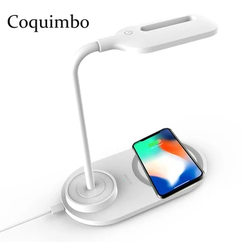 

LED Desk Lamp with Wireless Charger USB Charging Touch Sensor Eye-Caring Table Lamps 3 Modes Flexible LED Desk Light For Reading