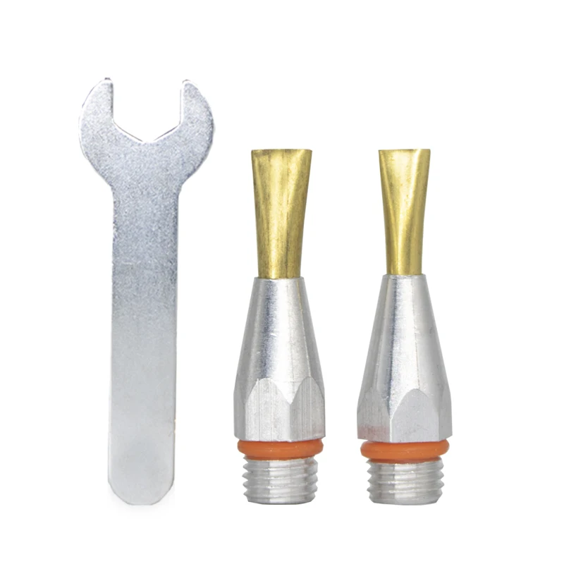 Hot Melt Glue Nozzle 8.5x45mm 6.0x45mm Glue Gun Nozzle Aluminium 8.5mm Wide mouthed Flat Gun