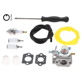 

DRELD 753-06190 Carburetor with Fuel Line Filter Spark Plug fit for MTD Troy Bilt TB21EC TB2040XP String Trimmer Brushcutter