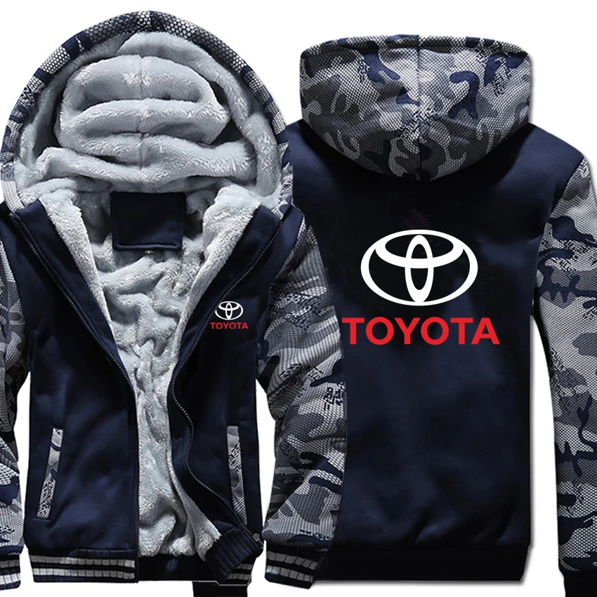 As picture Толстовки с капюшоном для Toyota, зимняя камуфляжная куртка с рукавом, мужские флисовые толстовки для Toyota - Цвет: As picture