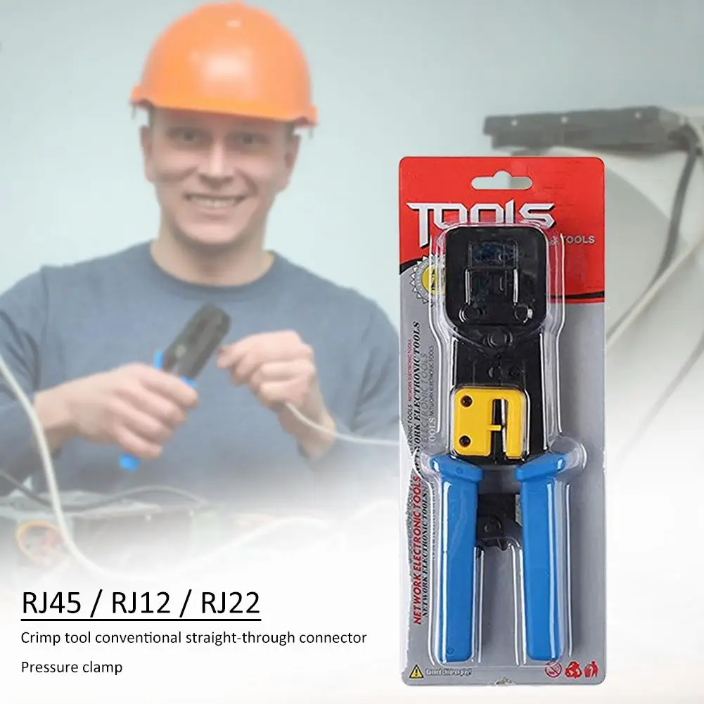 Щипцы для проводов RJ45/ RJ12/RJ22 обжимной инструмент стандартные сквозные разъемы