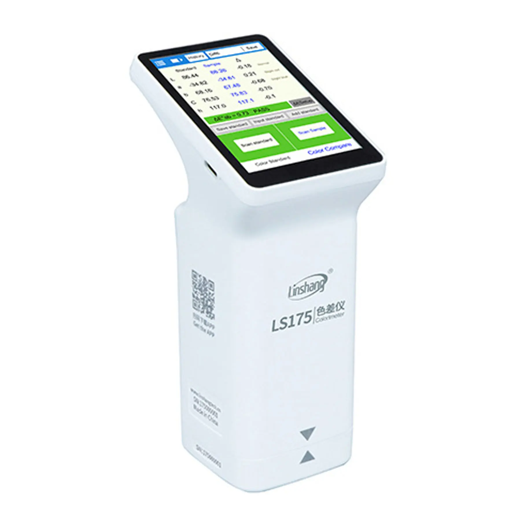 Handheld LS175 45°/0° Illumination geometry colorimeter with a large 20mm measuring aperture 3.5-inch Touch Screen 3